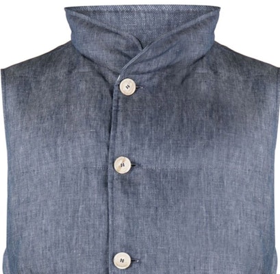 布鲁内罗·库奇内利FW23深蓝色羽绒马甲无袖休闲夹克。 MS4981852-CJM90 Details for 布鲁内罗·库奇内利FW23深蓝色羽绒马甲无袖休闲夹克。 MS4981852-CJM90