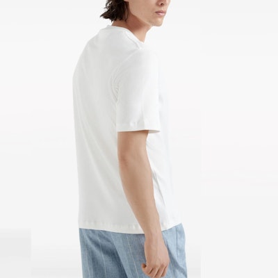 Brunello Cucinelli FW23 白色純色圓領短袖T恤 MW8397197-C1010 Shop Brunello Cucinelli FW23 白色純色圓領短袖T恤 MW8397197-C1010