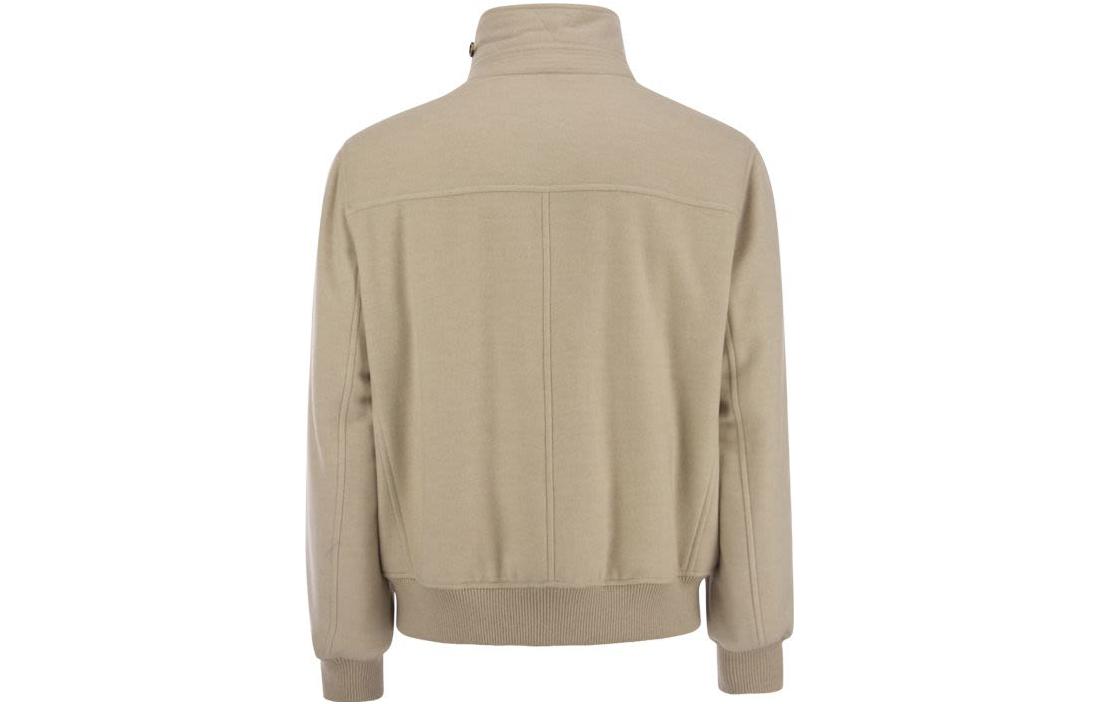 Lookbook Brunello Cucinelli FW23 米色拉鍊立領外套 MT4976889CIJ43