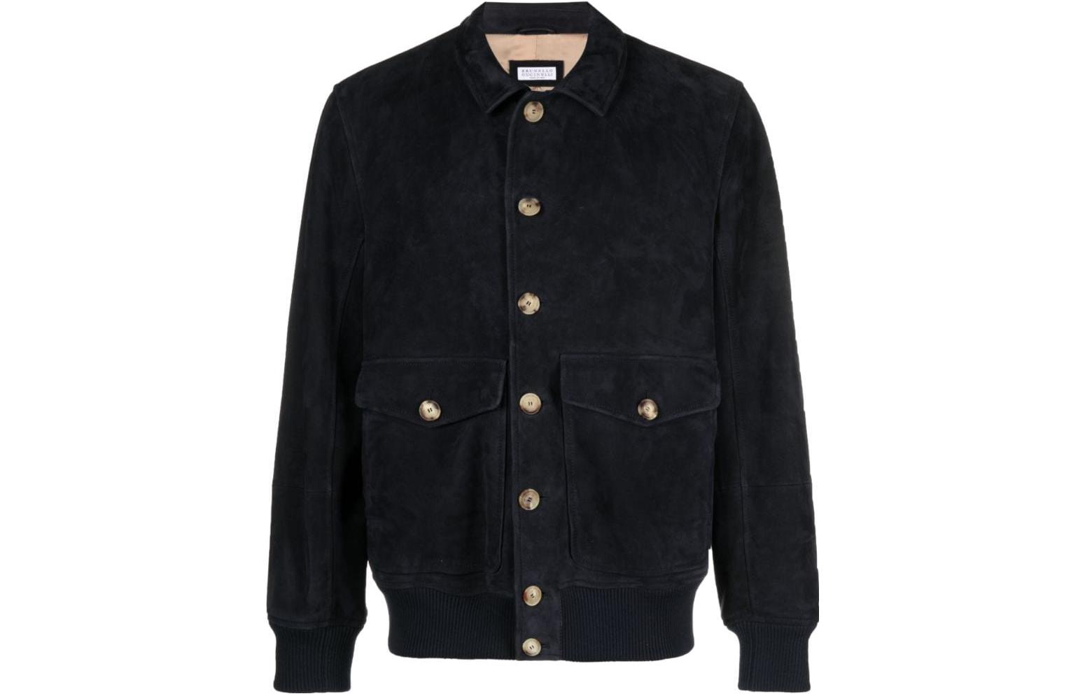 Brunello Cucinelli FW23 Black Solid Casual Long-Sleeve Jacket MPCAE1964-CBO32