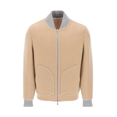 Brunello Cucinelli FW23 Colorblock Zip Jacket - Yellow MY4139933-CV889