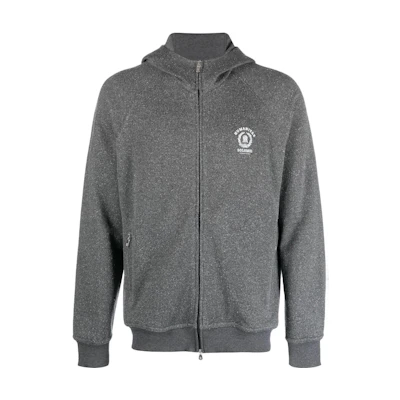 Brunello Cucinelli FW23 Dark Grey Logo Print Long Sleeve Sweatshirt MTU223110G-CGD54