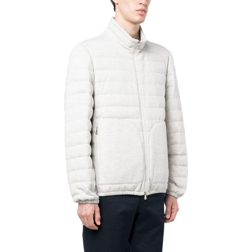 Brunello Cucinelli FW23 Off-White Down Jacket with Zip Closure MJ802P306-CPK29 圖 5