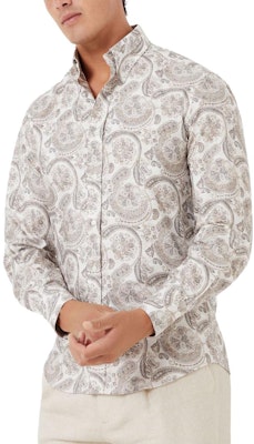 브루넬로 쿠치넬리 FW23 페이즐리 프린트 캐주얼 긴팔 셔츠 멀티컬러 MM6571716-C001 Lookbook 브루넬로 쿠치넬리 FW23 페이즐리 프린트 캐주얼 긴팔 셔츠 멀티컬러 MM6571716-C001