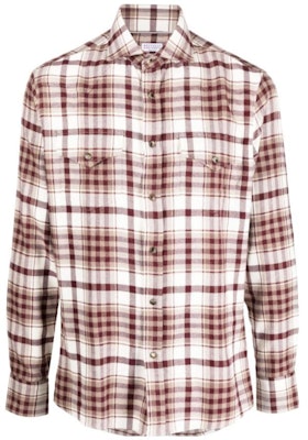 Brunello Cucinelli 男士FW23多色格紋單排扣長袖襯衫 MY6164008-C001 Buy Brunello Cucinelli 男士FW23多色格紋單排扣長袖襯衫 MY6164008-C001