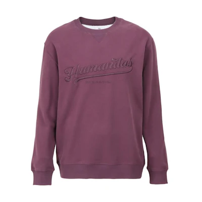 Brunello Cucinelli FW23 Purple Long-Sleeve Sweatshirt with Embroidery MTU143432-CCH80