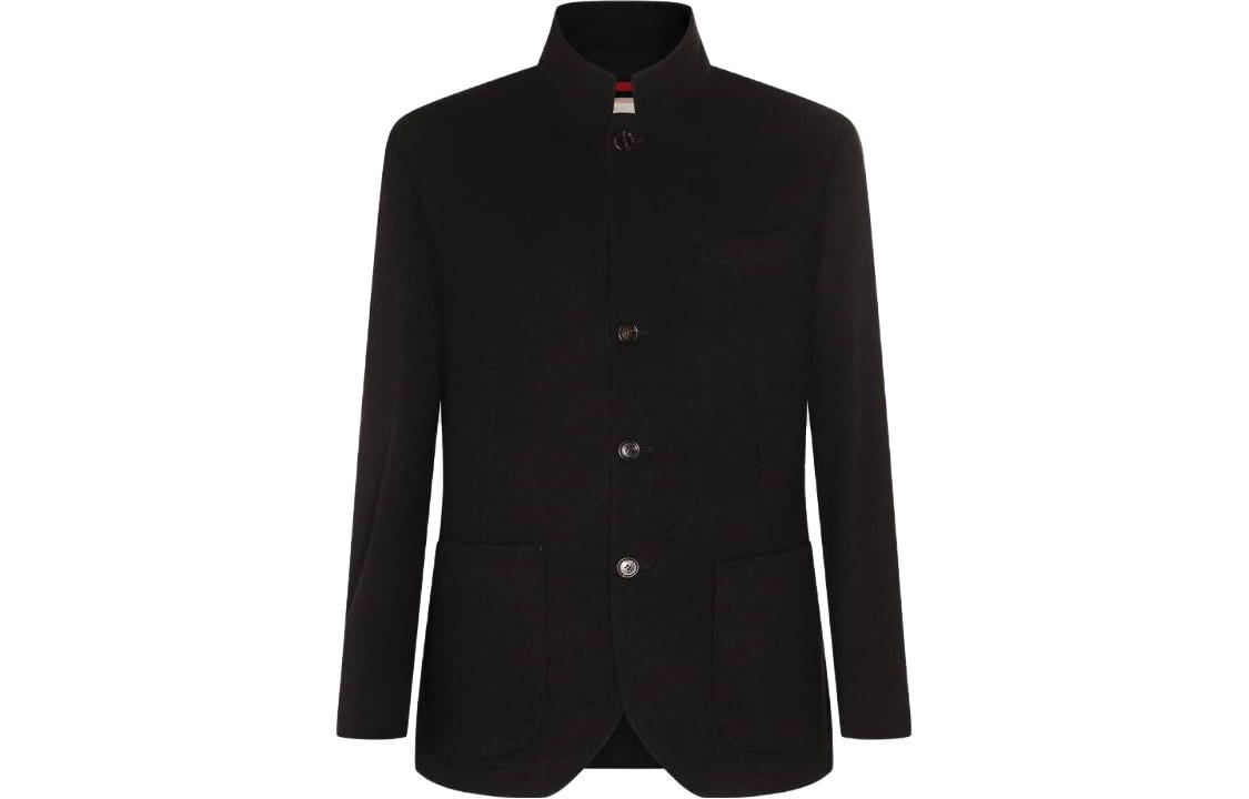 Brunello Cucinelli FW23 Solid-Colored Single-Breasted Slim Jacket Men Black MT4976265Y-C358