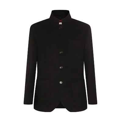 Brunello Cucinelli FW23 Solid-Colored Single-Breasted Slim Jacket Men Black MT4976265Y-C358