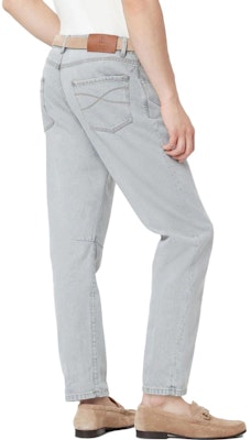 Brunello Cucinelli FW23 Celana Jeans Pria Patch Tapered Zipper Solid M242PX1290-C8384 Purchase Brunello Cucinelli FW23 Celana Jeans Pria Patch Tapered Zipper Solid M242PX1290-C8384