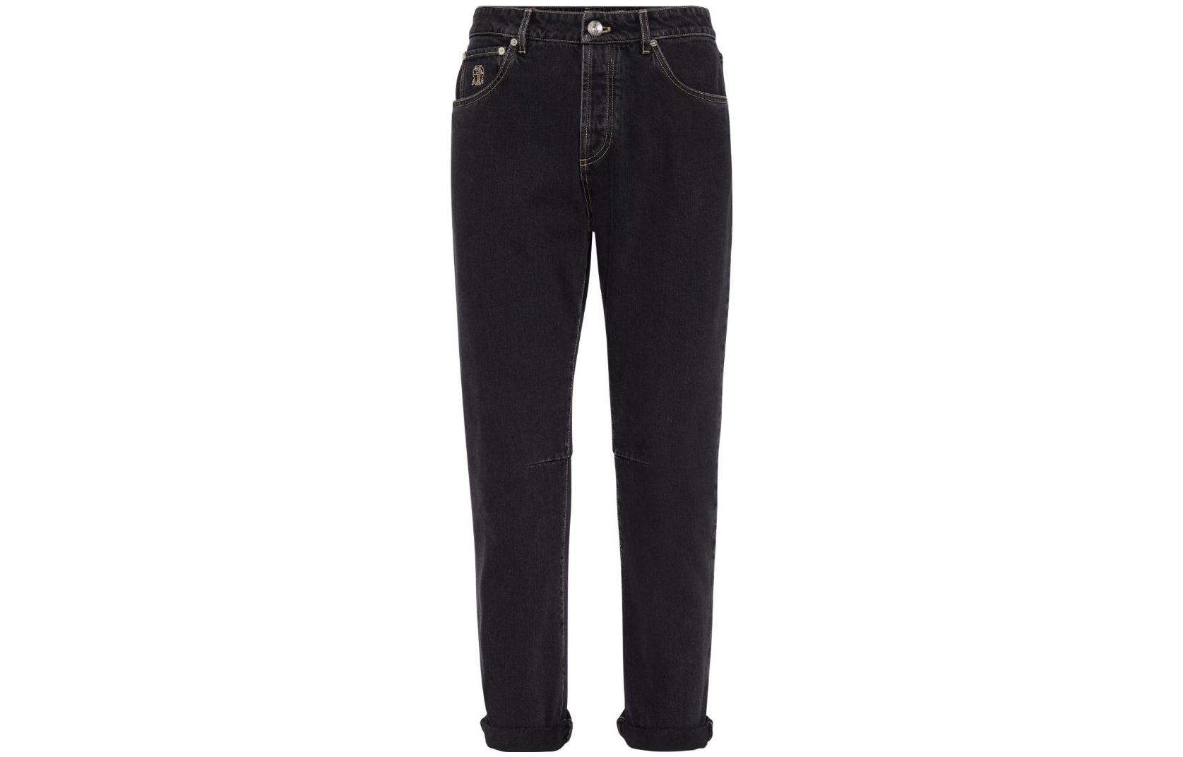 Details for Brunello Cucinelli FW23 Celana Jeans Pria Patch Tapered Zipper Solid M242PX1290-C8384