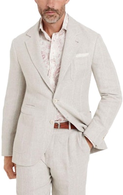 Brunello Cucinelli FW23 米色條紋單排扣男士西裝外套 MS4997BND-C002 Purchase Brunello Cucinelli FW23 米色條紋單排扣男士西裝外套 MS4997BND-C002