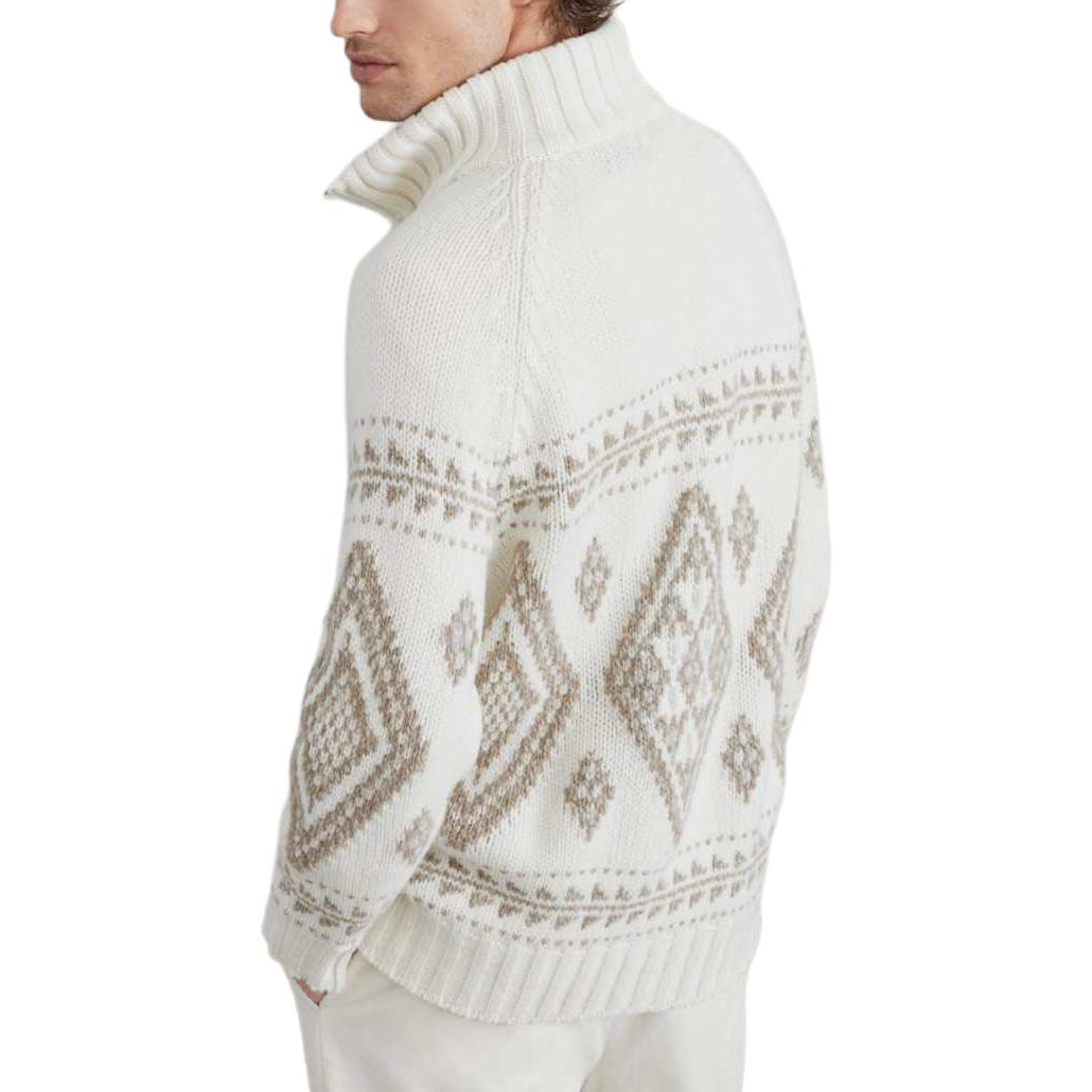 Details for Brunello Cucinelli 秋冬系列 白色拉鍊領針織套頭毛衣 MA2301406-CII73