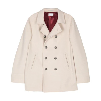 Brunello Cucinelli FW24 Beige Double-Breasted Casual Long-Sleeve Jacket MT4977008K-C058