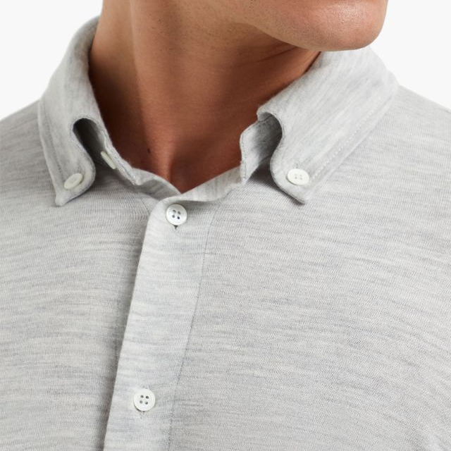 Details for ブルネロ クチネリ FW24 ライトグレー 長袖 ボタンアップ シャツ. M24805005-C072