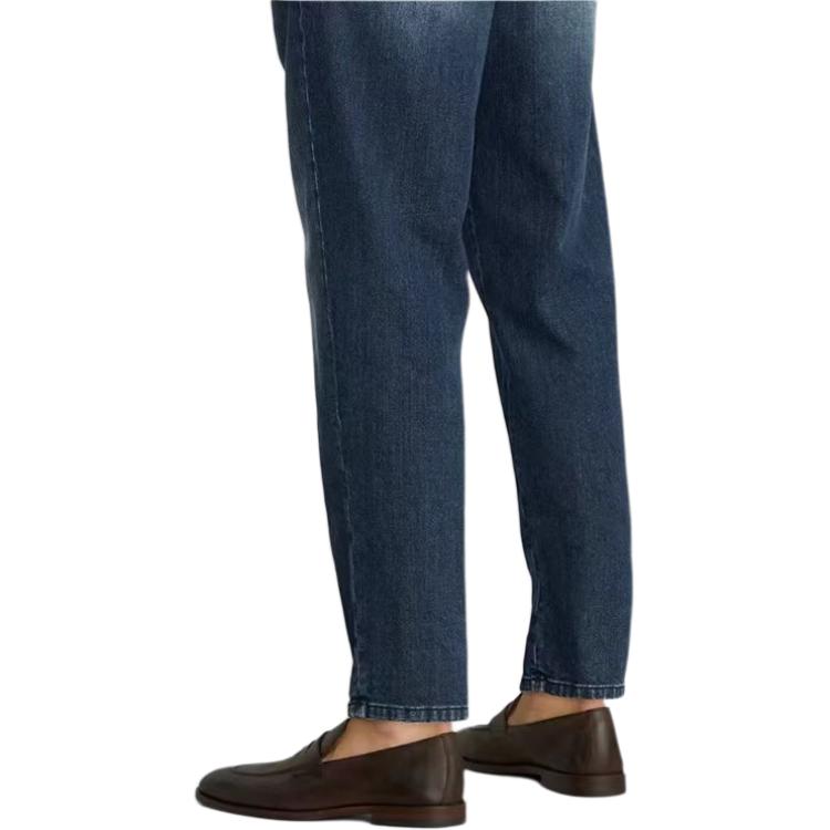 Purchase Brunello Cucinelli FW24 男士藍色中腰直筒牛仔褲 M0Z37K2300-C1471