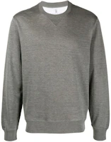 Brunello Cucinelli Grey Crewneck Pullover Sweatshirt M0T333500-C572 Brunello Cucinelli Grey Crewneck Pullover Sweatshirt M0T333500-C572