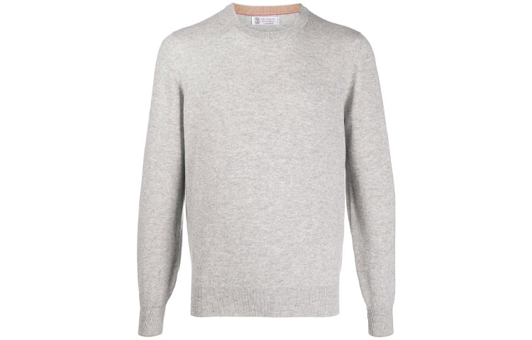 Brunello Cucinelli Grey Crewneck Pullover Sweatshirt M2200100-CK773