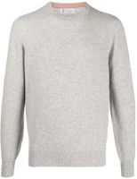 Brunello Cucinelli Grey Crewneck Pullover Sweatshirt M2200100-CK773 Brunello Cucinelli Grey Crewneck Pullover Sweatshirt M2200100-CK773