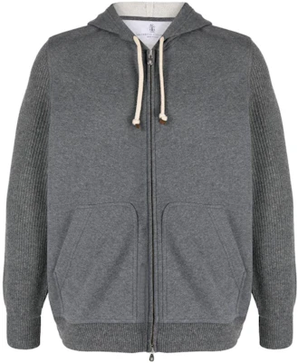 브루넬로 쿠치넬리 그레이 슬림핏 후드 집업 스웨트셔츠 MTU239052G-C080 Buy 브루넬로 쿠치넬리 그레이 슬림핏 후드 집업 스웨트셔츠 MTU239052G-C080