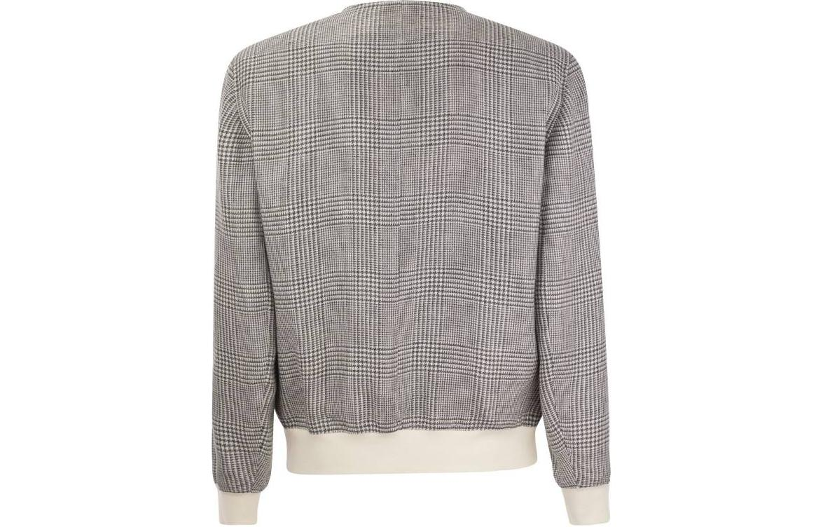 Brunello Cucinelli Houndstooth Slim Fit Single-Breasted Jacket Grey MS4856191-CKN64 圖 3