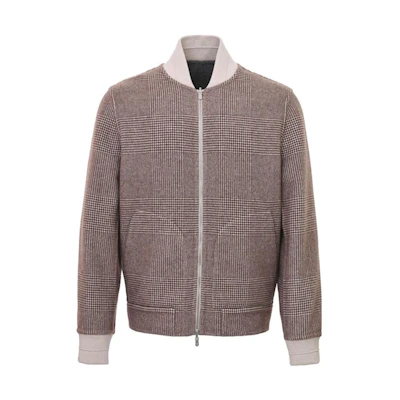 Brunello Cucinelli Reversible Casual Zip-Up Jacket Brown MQ4399933TQ439-CPD36