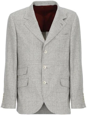 Chaqueta Gris de Brunello Cucinelli de Manga Larga y Corte de un Solo Botón MY4367BWDC001 Buy Chaqueta Gris de Brunello Cucinelli de Manga Larga y Corte de un Solo Botón MY4367BWDC001