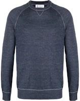 Brunello Cucinelli Solid Color Crewneck Pullover Sweatshirt Blue M2L12600-CY062 Brunello Cucinelli Solid Color Crewneck Pullover Sweatshirt Blue M2L12600-CY062