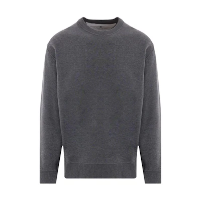 Brunello Cucinelli Solid Color Crewneck Sweatshirt in Dark Gray M0T353433-C080
