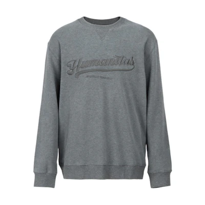 Brunello Cucinelli Solid Color Embroidered Sweatshirt Dark Grey MTU143432-CDD06