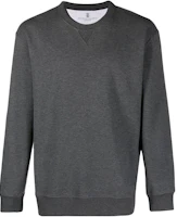Brunello Cucinelli Solid Crewneck Pullover Sweatshirt Grey () M0T353430-C080 Brunello Cucinelli Solid Crewneck Pullover Sweatshirt Grey () M0T353430-C080