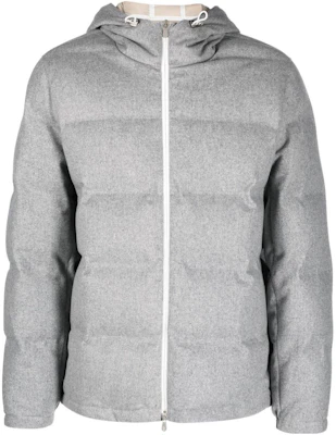 布内洛·库奇内利纯灰色拉链连帽夹克 MM4631900-CQF80 Buy 布内洛·库奇内利纯灰色拉链连帽夹克 MM4631900-CQF80