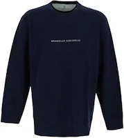 Brunello Cucinelli Solid Logo Cotton Crewneck Sweatshirt Men’s Blue M0T353434-CV362 Brunello Cucinelli Solid Logo Cotton Crewneck Sweatshirt Men’s Blue M0T353434-CV362