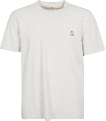 Camiseta Brunello Cucinelli para Hombre con Logo Impreso y Cuello Redondo. M0T618440-CI088 Order Camiseta Brunello Cucinelli para Hombre con Logo Impreso y Cuello Redondo. M0T618440-CI088