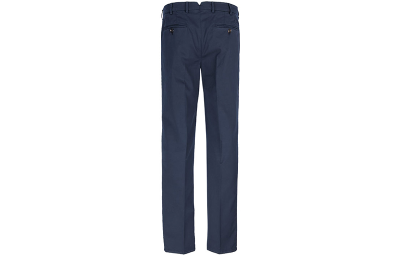 Lookbook 布内洛·库奇内利男士海军蓝中腰直筒休闲裤 M289LI1770-C2517