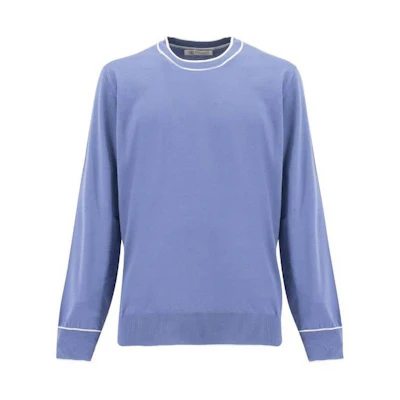 Brunello Cucinelli Solid Purple Cotton Crewneck Sweatshirt M29802000-CLW22