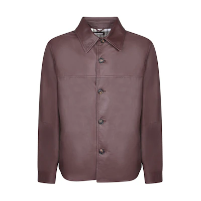 Brunello Cucinelli Solid Single-Breasted Long Sleeve Jacket Men Dark Red MPGOL1986-C8889