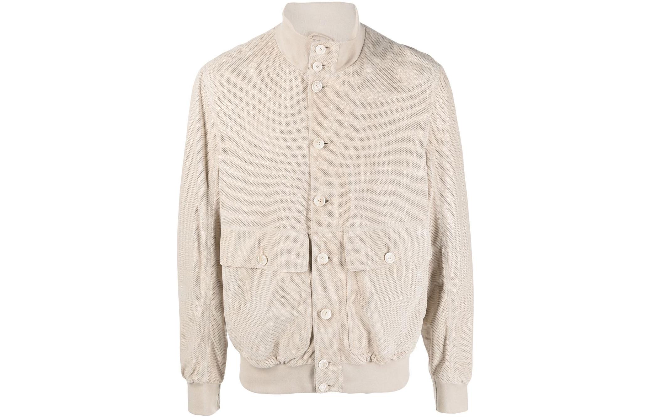 Brunello Cucinelli Solid Stand Collar Single-Breasted Jacket for Men M0PCF1929-C8050