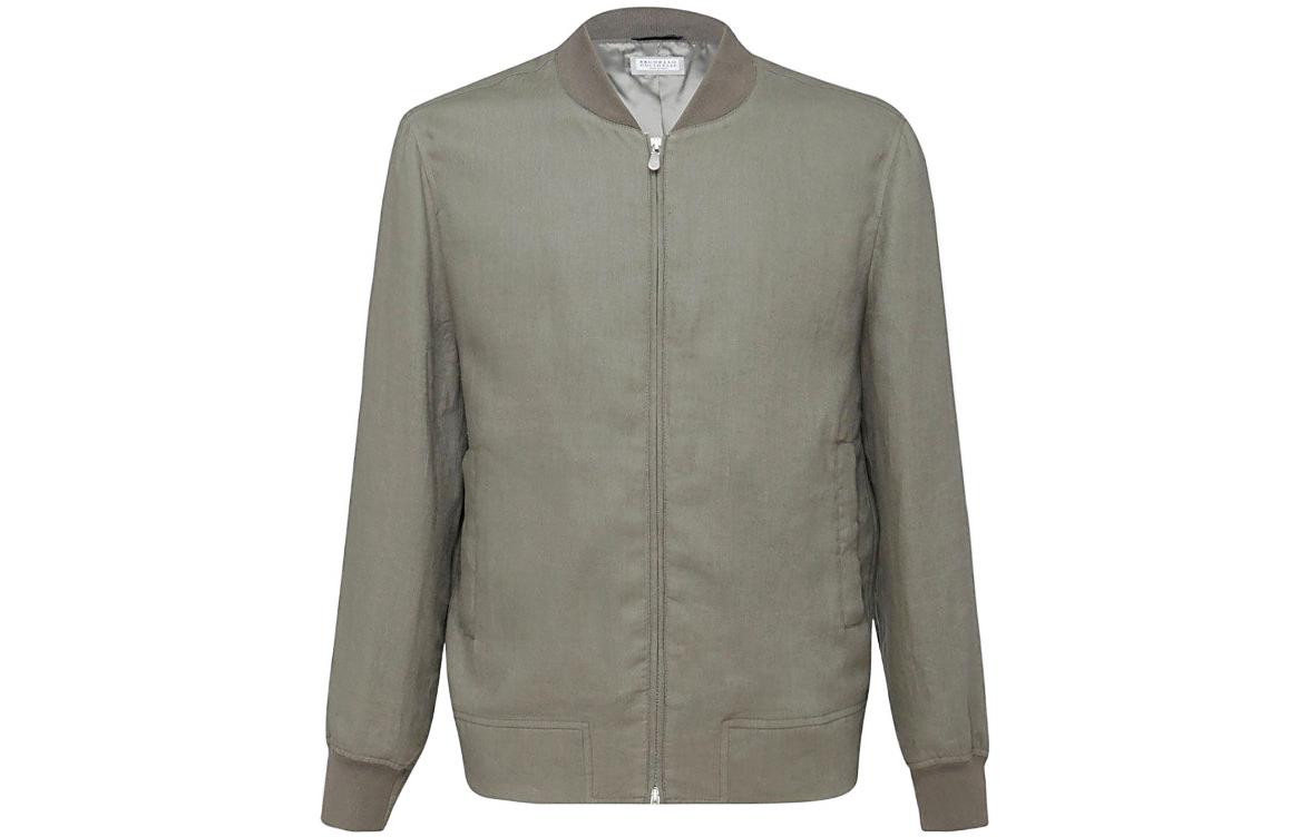 Brunello Cucinelli Solid Zip-Up Long-Sleeve Jacket for Men MW4886297-C2551