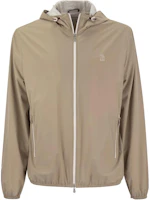 Brunello Cucinelli Solid Zip-Up Slim Fit Hoodie Jacket Sand Color MM40A7440G-CIK30 Brunello Cucinelli Solid Zip-Up Slim Fit Hoodie Jacket Sand Color MM40A7440G-CIK30