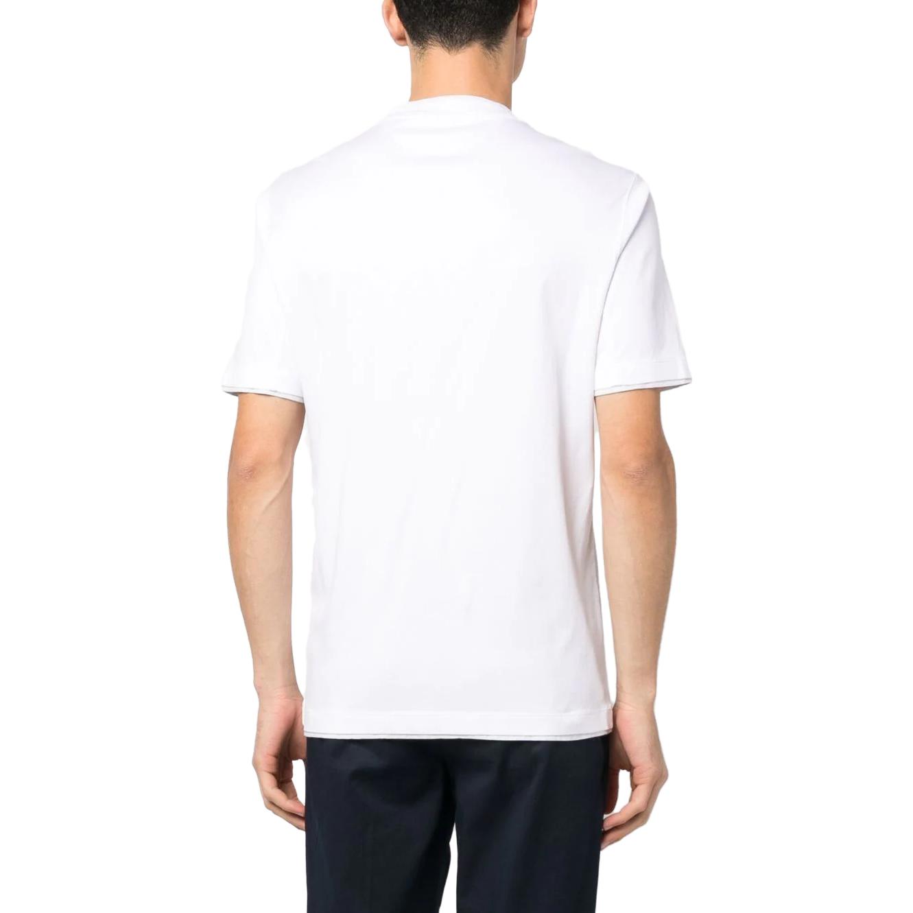 Purchase Brunello Cucinelli SS21 白色棉質圓領T恤。 M0T617427-CW787