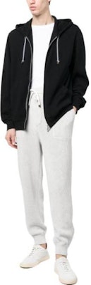 Brunello Cucinelli SS22 黑色拉鍊抽繩連帽外套 M0T359069G-C101 Lookbook Brunello Cucinelli SS22 黑色拉鍊抽繩連帽外套 M0T359069G-C101