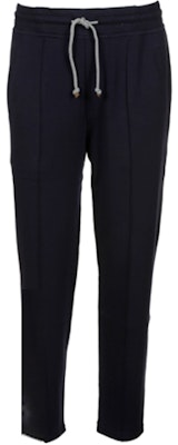 布鲁内洛·库奇内利 SS22 蓝色纯色抽绳休闲裤 M0T353212G-C6134 Order 布鲁内洛·库奇内利 SS22 蓝色纯色抽绳休闲裤 M0T353212G-C6134