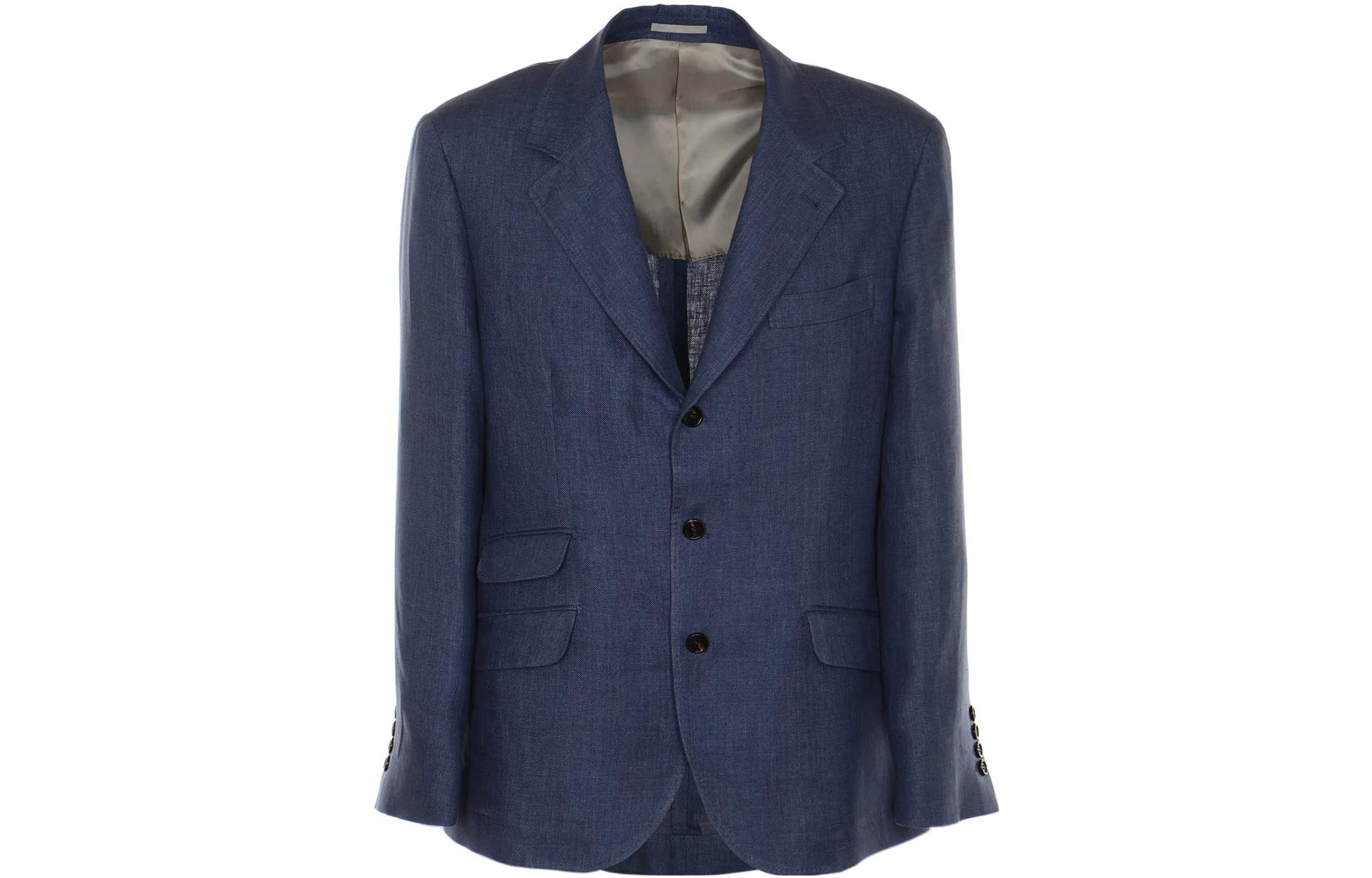 Brunello Cucinelli SS22  Casual Solid Single-Breasted Blazer. MD4177BWD-C118