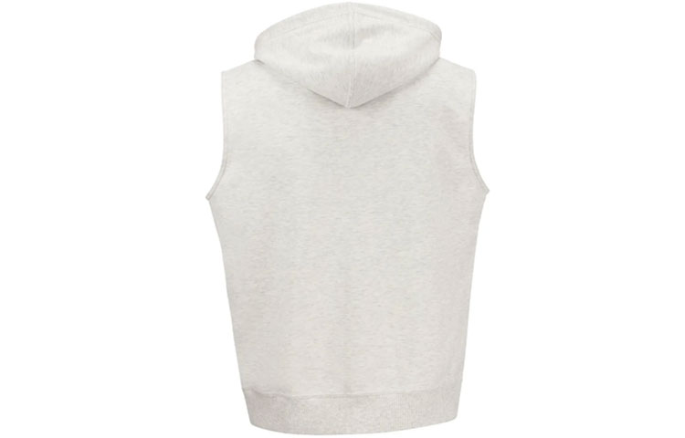 Lookbook Brunello Cucinelli SS22 灰色純色抓絨連帽背心. M0T359079G-C3657