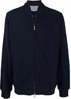 Brunello Cucinelli SS22 Blue Stand Collar Zip Jacket Coat Fall Collection MTU149072G-C6134 Brunello Cucinelli SS22 Blue Stand Collar Zip Jacket Coat Fall Collection MTU149072G-C6134