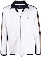 Brunello Cucinelli SS22 Embroidered Long-Sleeve Track Jacket White M0T359286G-CMD31 Brunello Cucinelli SS22 Embroidered Long-Sleeve Track Jacket White M0T359286G-CMD31
