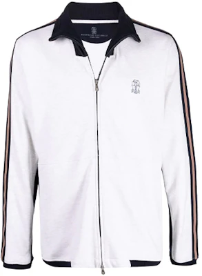 Brunello Cucinelli SS22 刺繡白色長袖運動外套 M0T359286G-CMD31 Buy Brunello Cucinelli SS22 刺繡白色長袖運動外套 M0T359286G-CMD31