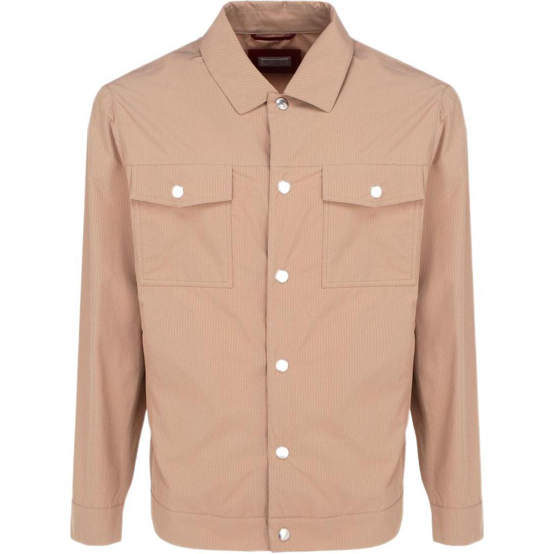 Brunello Cucinelli SS22 Solid Color Collar Jacket Khaki MW4696169-CWG67