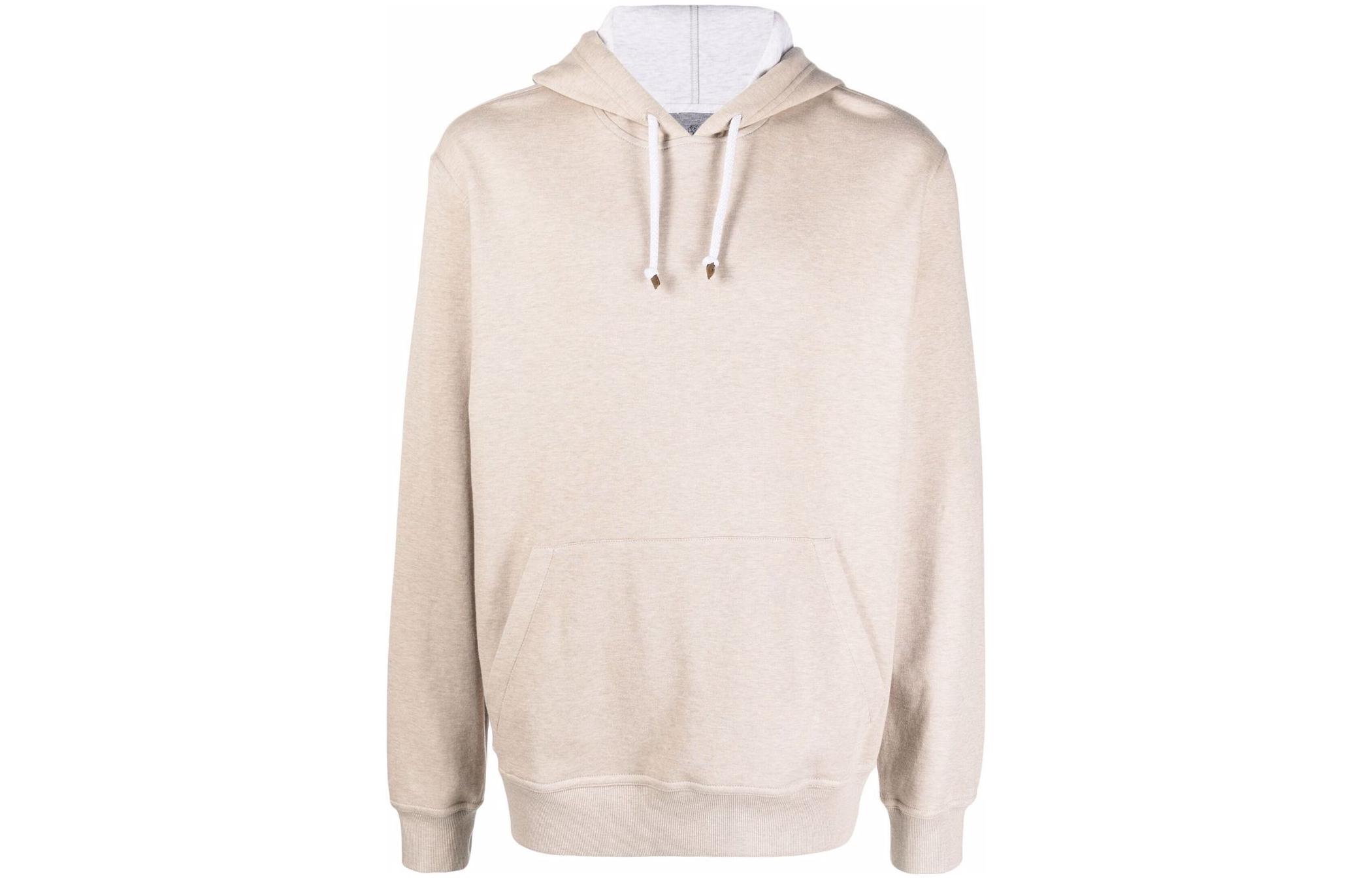 Brunello Cucinelli SS22 Solid Color Nude Hoodie Long Sleeve M0T319007G-C062