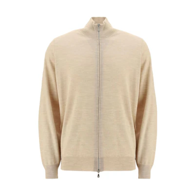 Brunello Cucinelli SS22 Solid Color Zip Jacket - Khaki M2400106CKL02